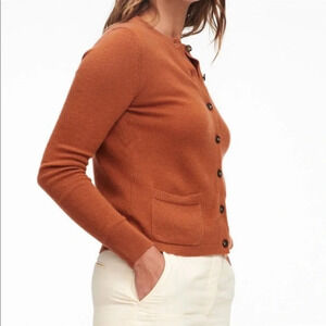 NAADAM Rust Cashmere Cardigan Size XS